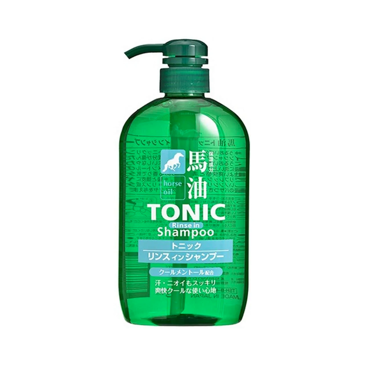 Kumano Horse Oil Tonic Rinse in Shampoo 600ml