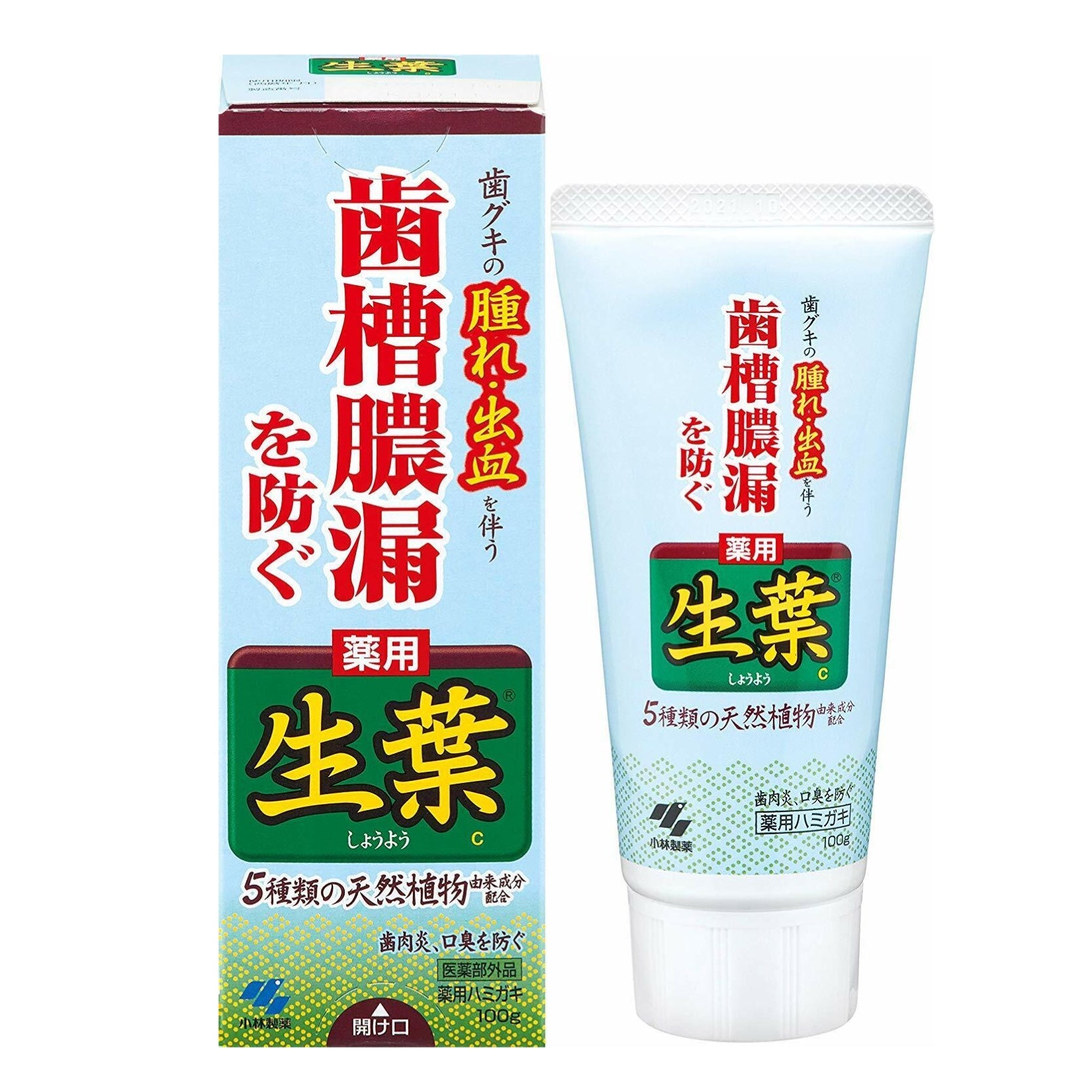 Kobayashi Pharmaceutical Raw Leaves toothpaste 100g