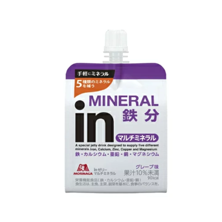morinaga mineral in iron jelly grape flavor 180g