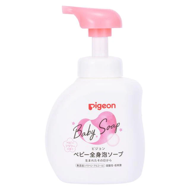 PIGEON BABY BODY FOAM SOAP MOIST TYPE floral scent 500ml