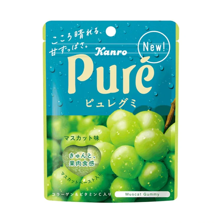 Kanro Pure Gummy muscat Flavour 56g