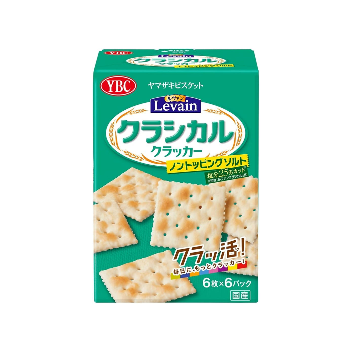 YBC Levain Classical Non-Topping Salt soda cracker 36 pieces