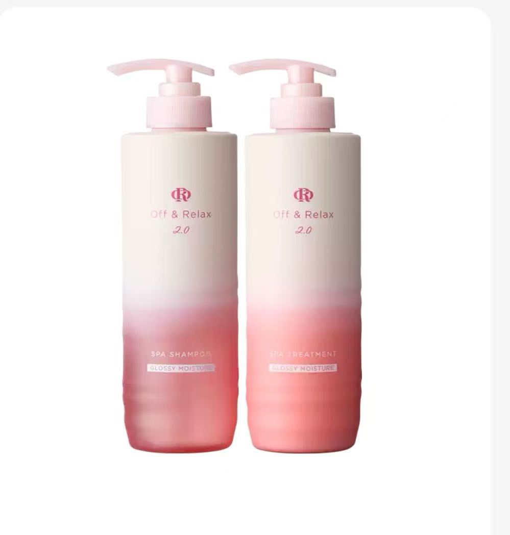 Off & Relax 2.0 Limited Shampoo & Treatment Set Pink 460ml+460ml with Free Comb