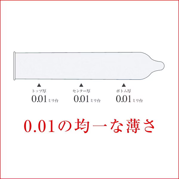 Okamoto 0.01 condom ultra-thin Large size 3pcs