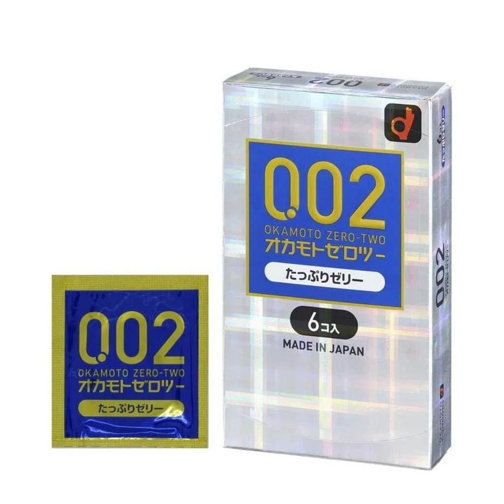 Okamoto 0.02 Condoms Jelly Plenty 6pcs