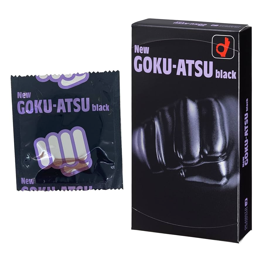 Okamoto New Gokuatsu Condoms Black 12pcs
