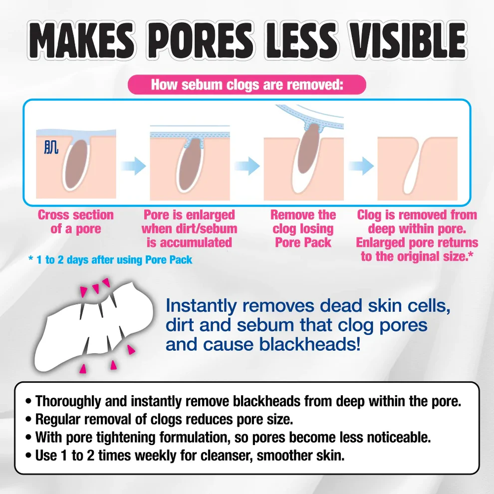 Biore Pore Cleansing Pack for Nose White Type 10 Pcs