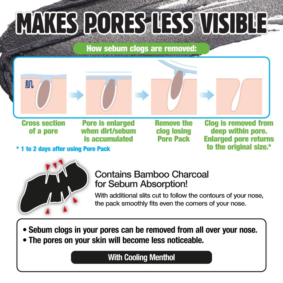 Biore Pore Cleansing Pack for Nose Black Type 10 pcs