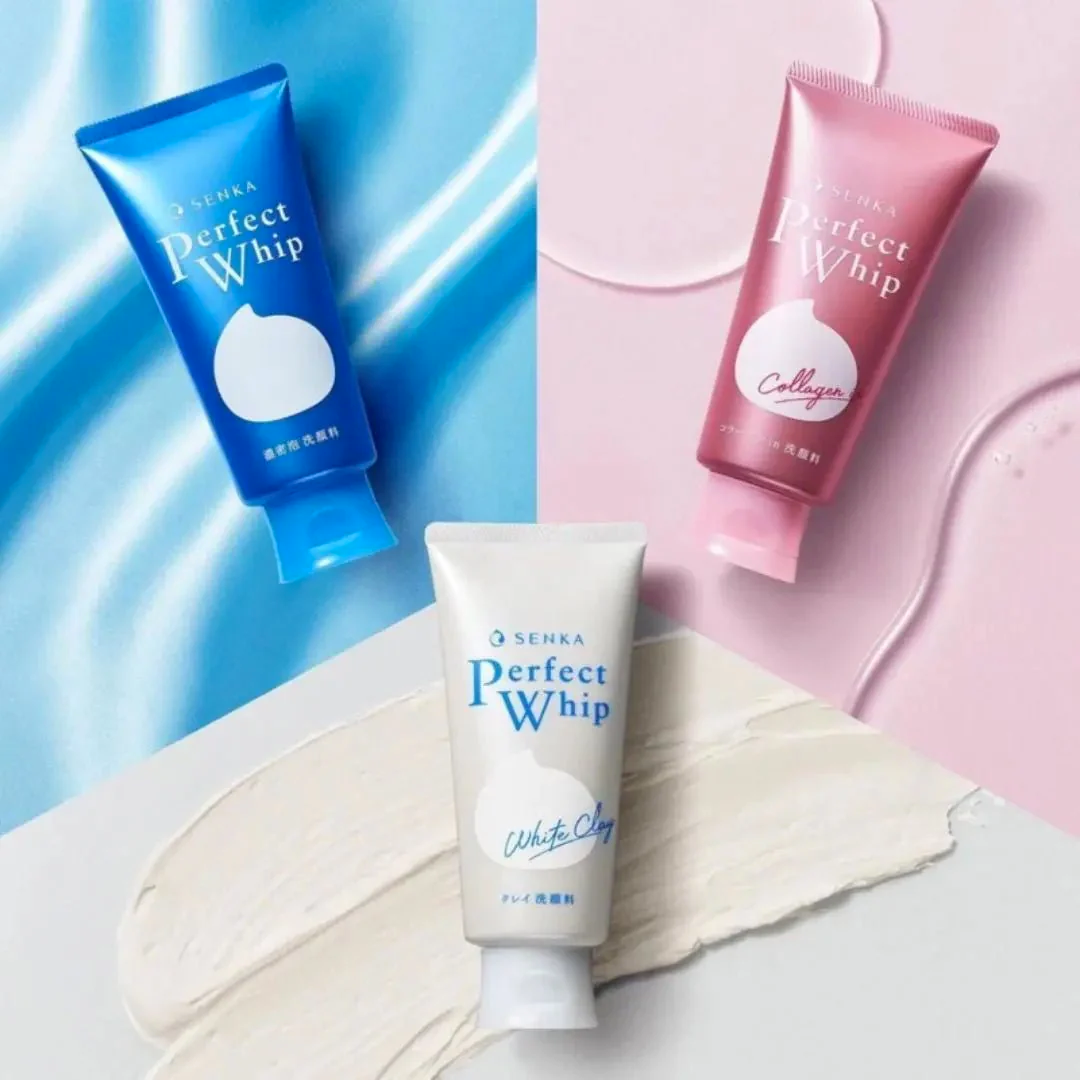 Shiseido Senka Perfect Whip beauty foam Facial cleanser Collagen 120g