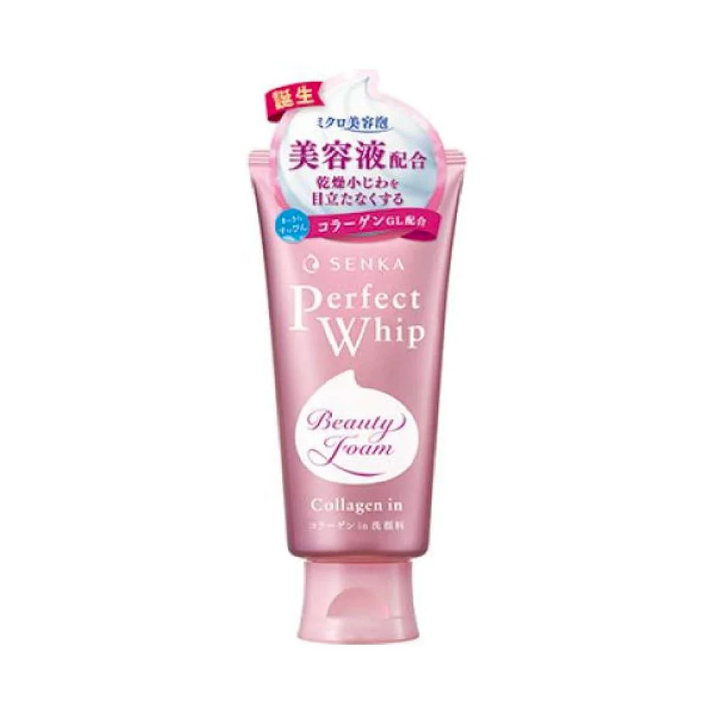 Shiseido Senka Perfect Whip beauty foam Facial cleanser Collagen 120g