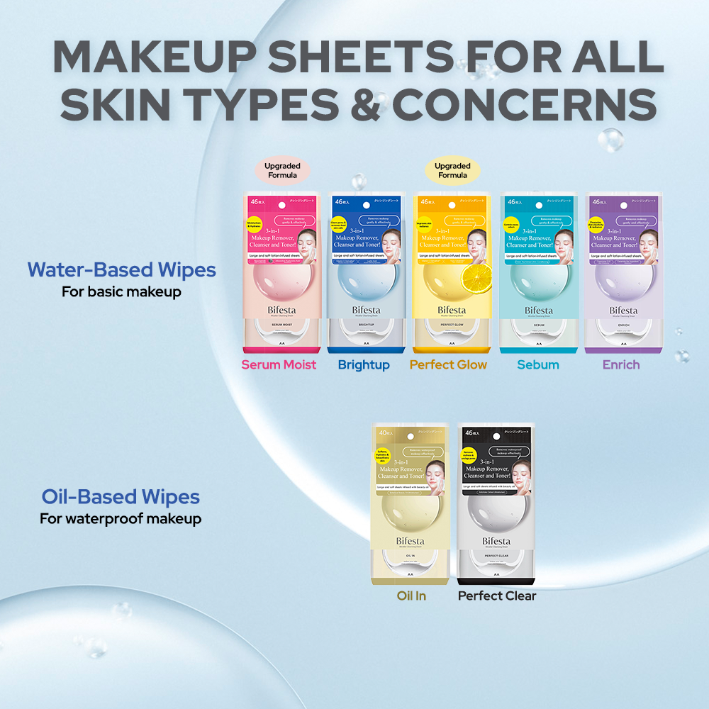 Mandom Bifesta Makeup Removal Cleaning Sheet Perfect Clear Type 46 pcs