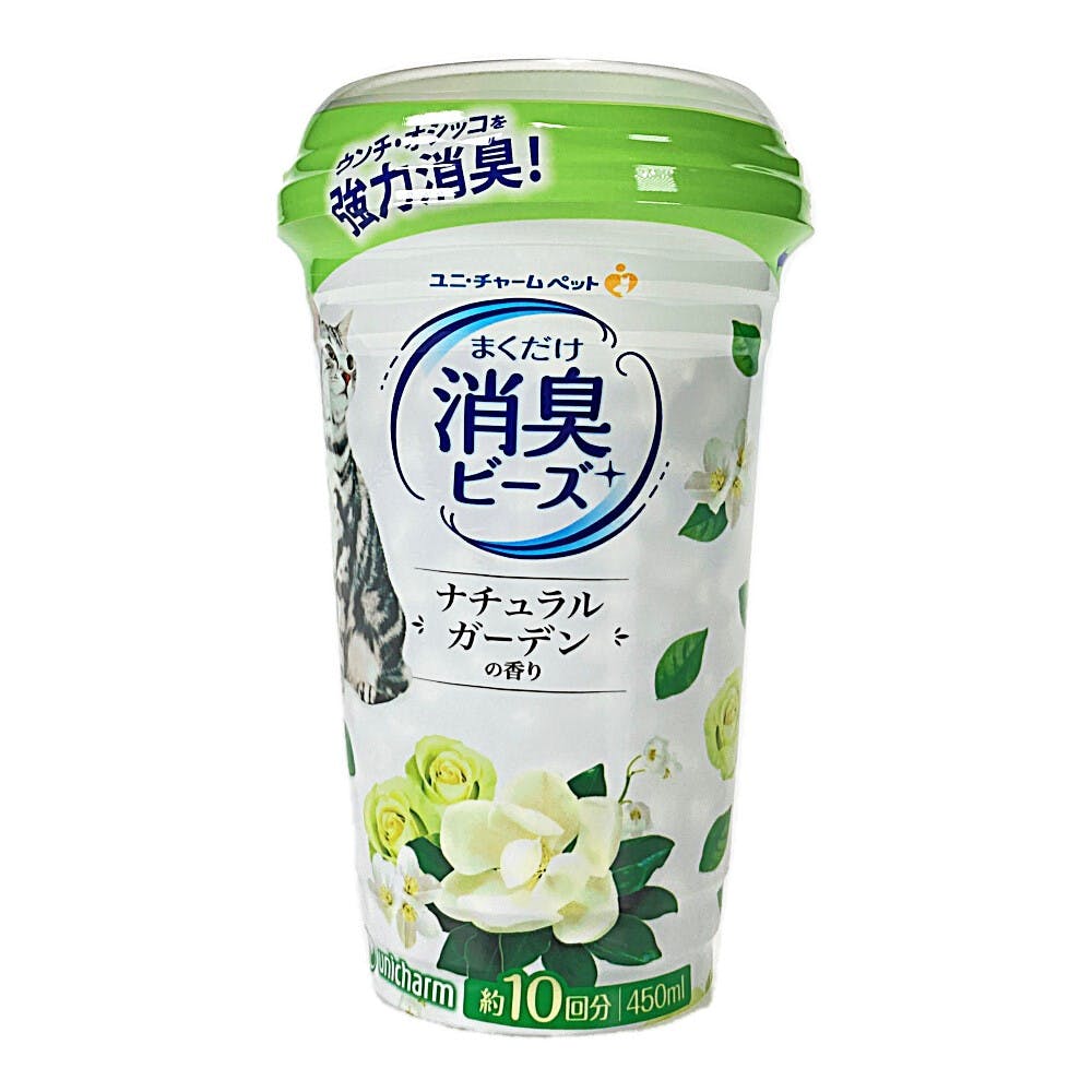 UniCharm garden Floral Fragrance Deodorant Beads for cat 450ml