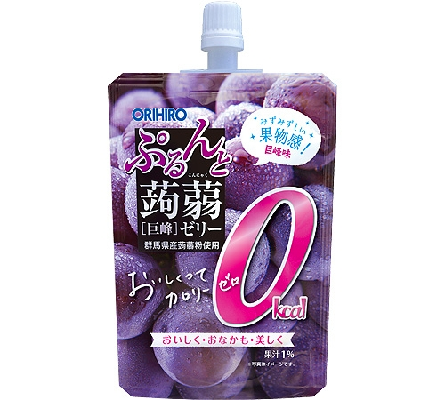 ORIHIRO Purunto Konjac Jelly Zero Calories Kyoho Grape Flavor 130g