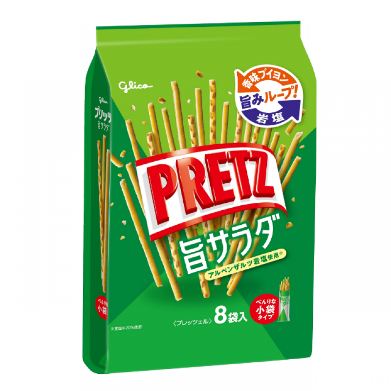GLICO PRETZ Biscuit Sticks Salad Flavor 8 Bags
