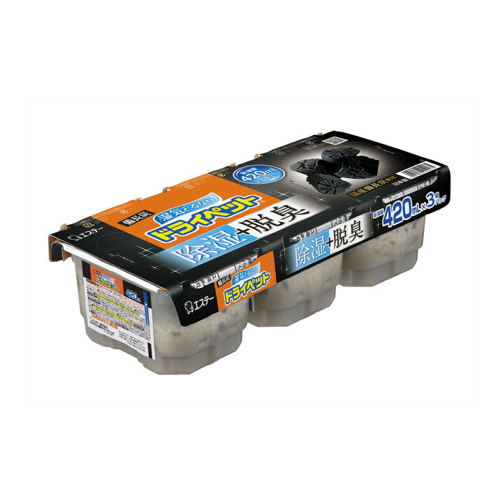 ST DRY-PET BINCHO CHARCOAL 420ml*3PCS