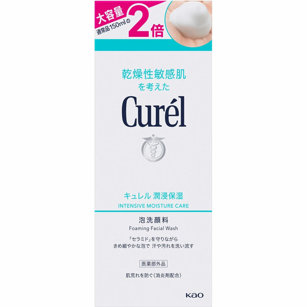 Curel Moisturizing Foam Cleanser Large Bottle (300ml)