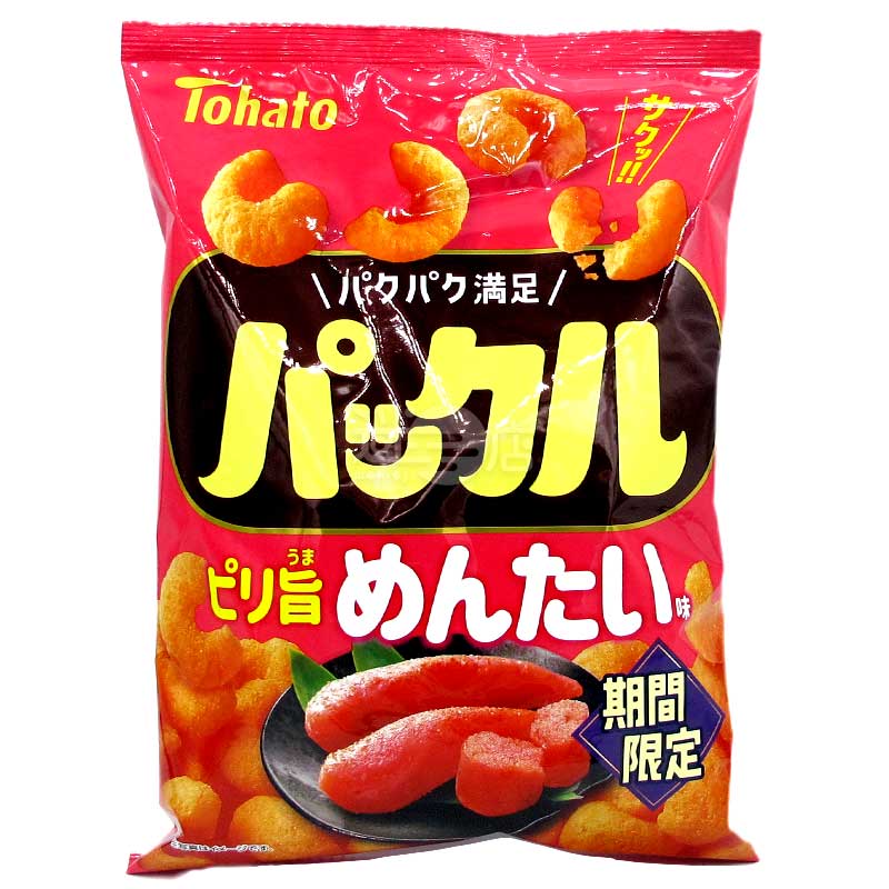 Tohato Limited Edition Satisfying Corn Puffs - Spicy Mentaiko Flavor