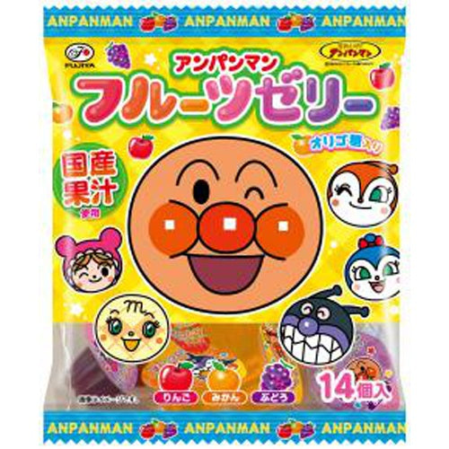 Fujiya Anpanman Fruit Jelly 14 pieces