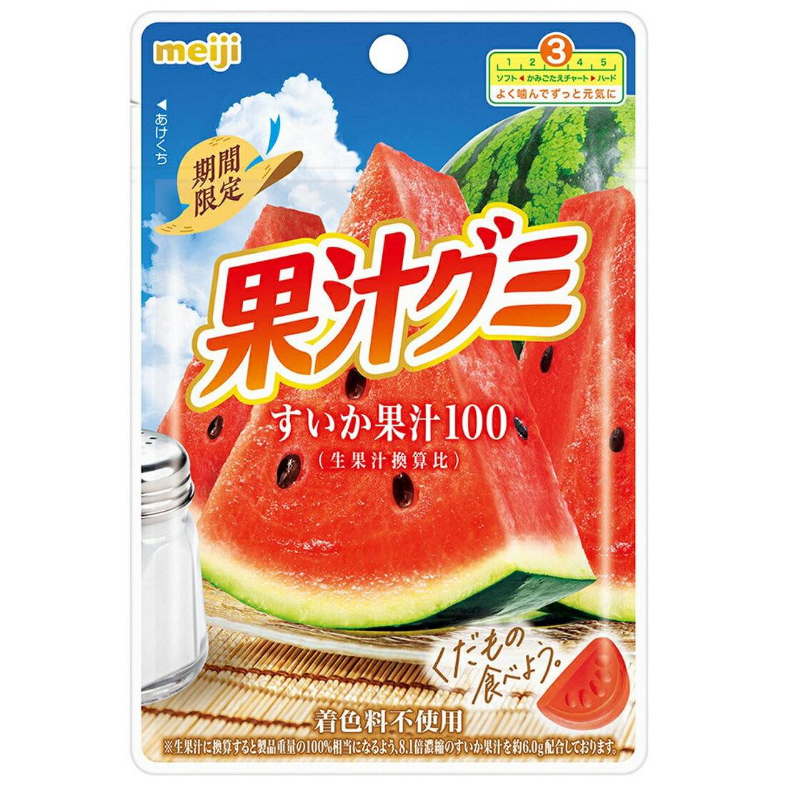 Meiji Limited Edition Fruit Gummies Watermelon Flavor 57g