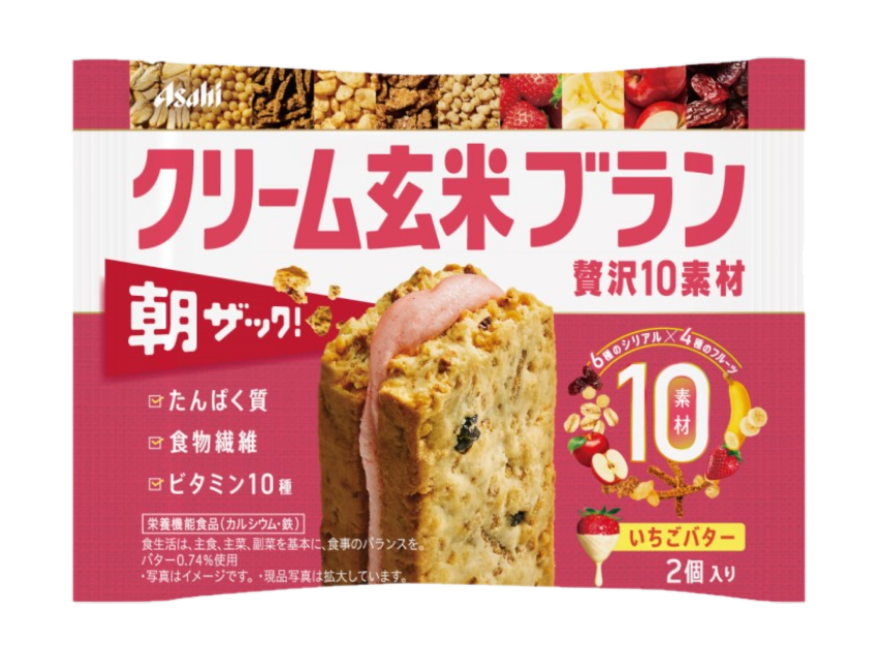 Asahi Group Creamy Brown Rice Luxurious 10 Ingredient Strawberry Butter