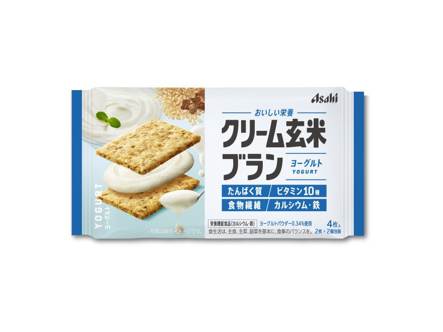 Asahi Yogurt Cream Brown Rice Bran Cookie 72g