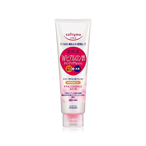 KOSE SOFTYMO Hyaluronic Acid Makeup Cleansing Facial Foam 190g