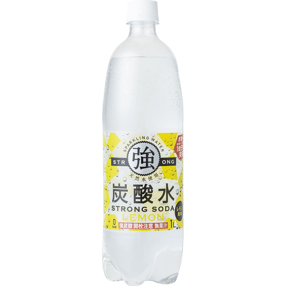 Tomomasu Beverage Strong Sparkling Water 1L lemon