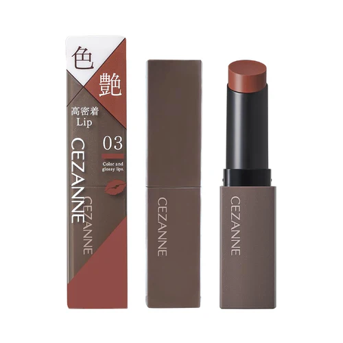 CEZANNE Color and Glossy Lipstick 03# Cocoa Brown