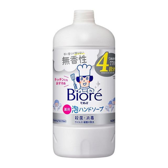 KAO Biore U Foaming Hand Soap Refill Unscented 770ml