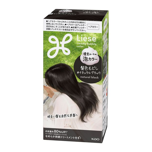 KAO Liese Foam Hair Color Natural Black 115ml