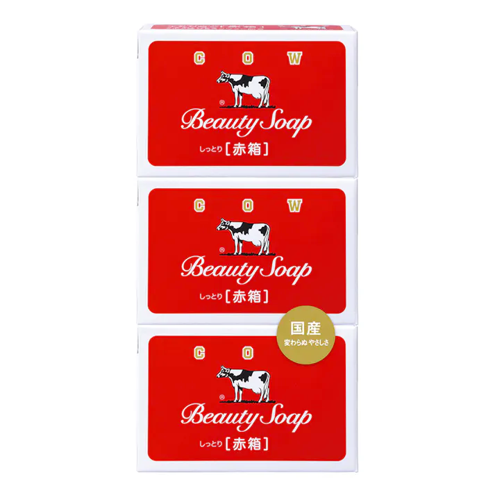 Cow Brand Red Box Soap 3pcs