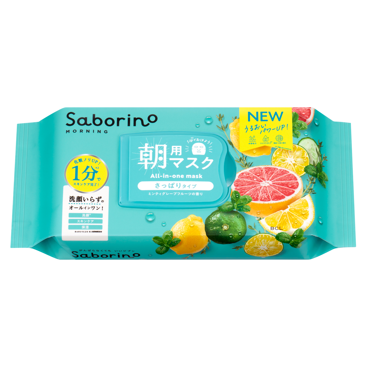 BCL Saborino Minty Fresh Morning Mask 30 Sheets