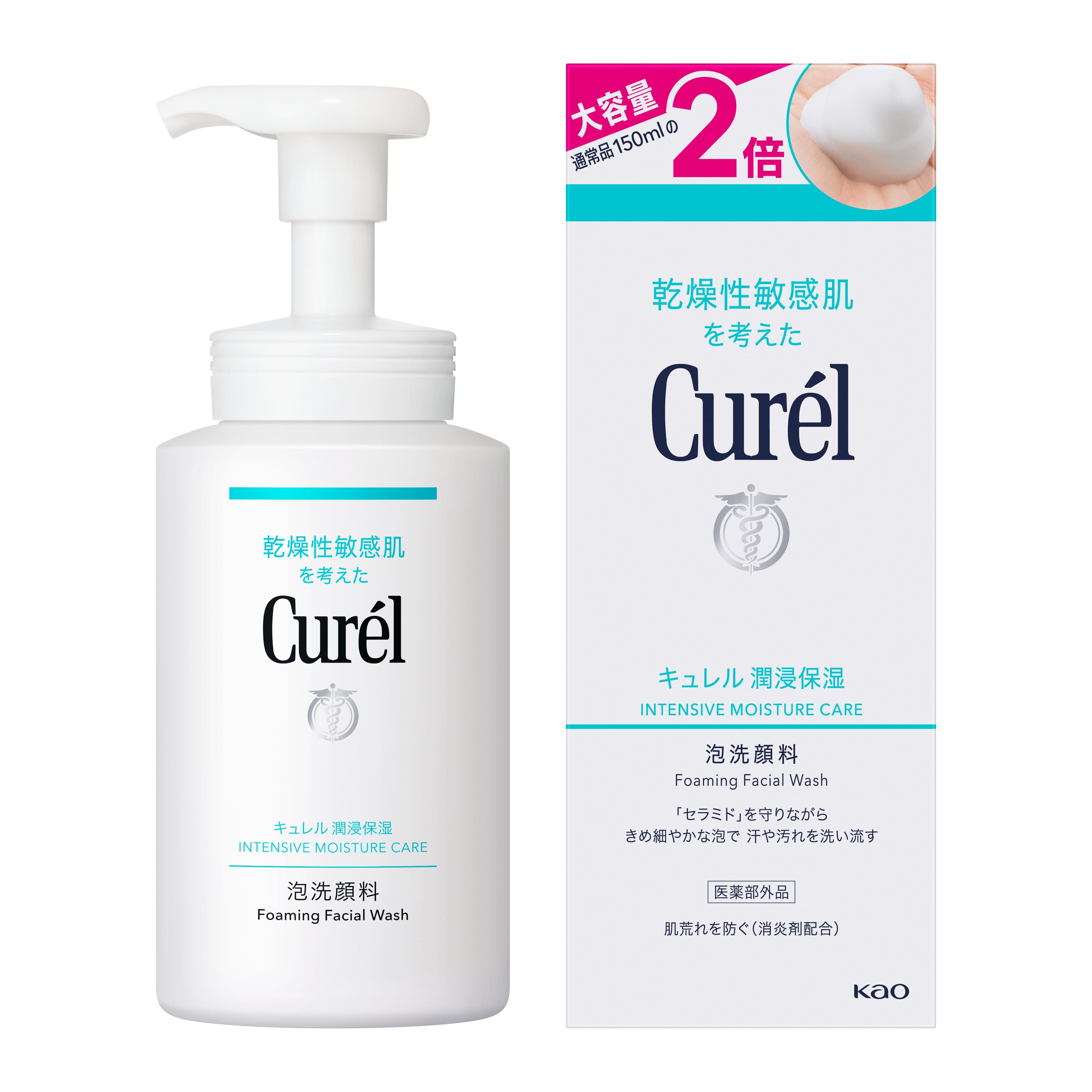 Curel Moisturizing Foam Cleanser Large Bottle (300ml)