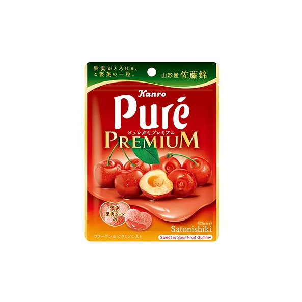 Kanro Pure Gummy Premium Yamagata-grown Sato Nishiki 54g
