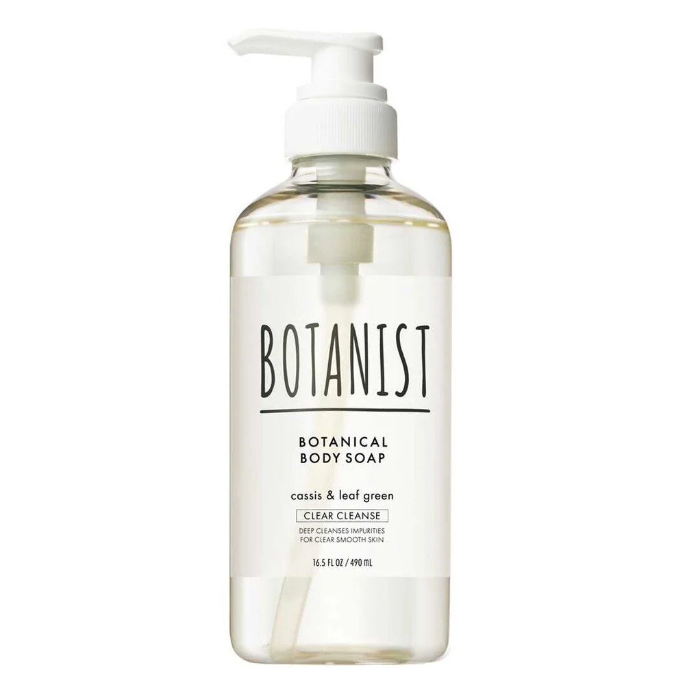 BOTANIST Botanical Body Soap Clear Cleanse Cassis & Leaf Green Scent 490ml