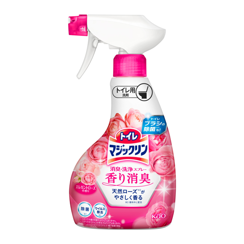 Kao Magiclean Toilet Disinfectant & Deodorize Spray Rose Scent 350ml