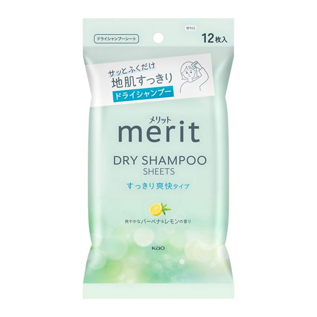 KAO Merit Dry Shampoo Sheets Refreshing Type 12pcs