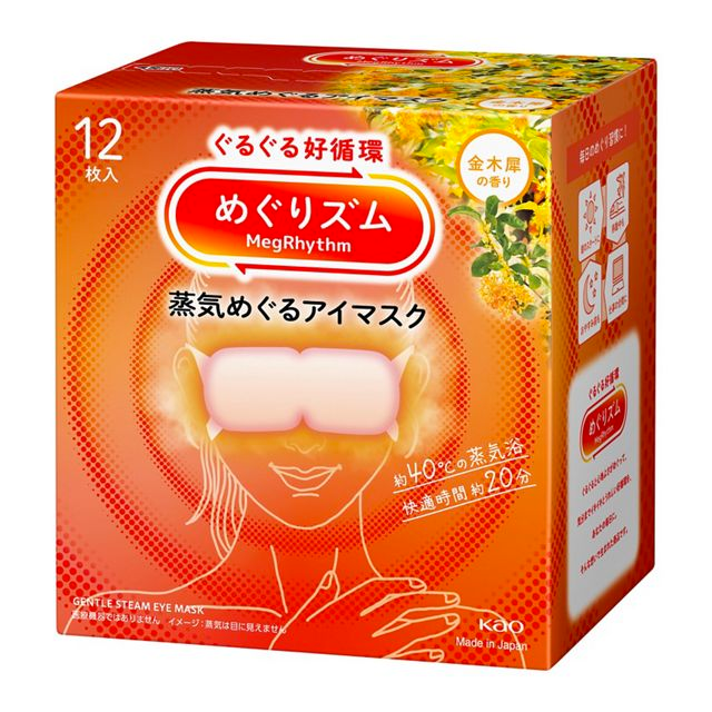 KAO Megurhythm Steam Eye Mask Osmanthus Scent 12pcs