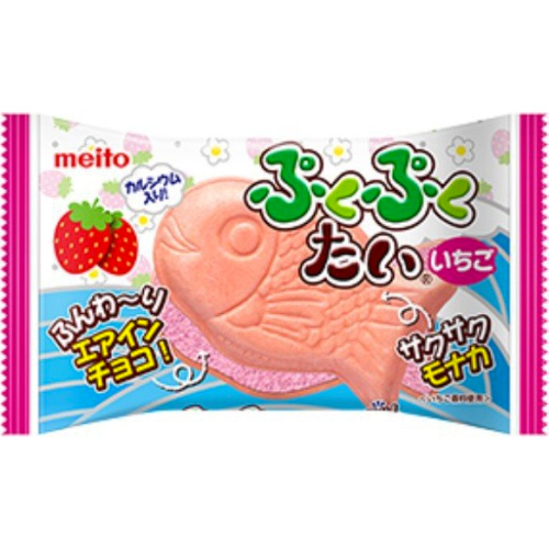 Meito Pukupukutai Strawberry Air-in Chocolate 16.5g