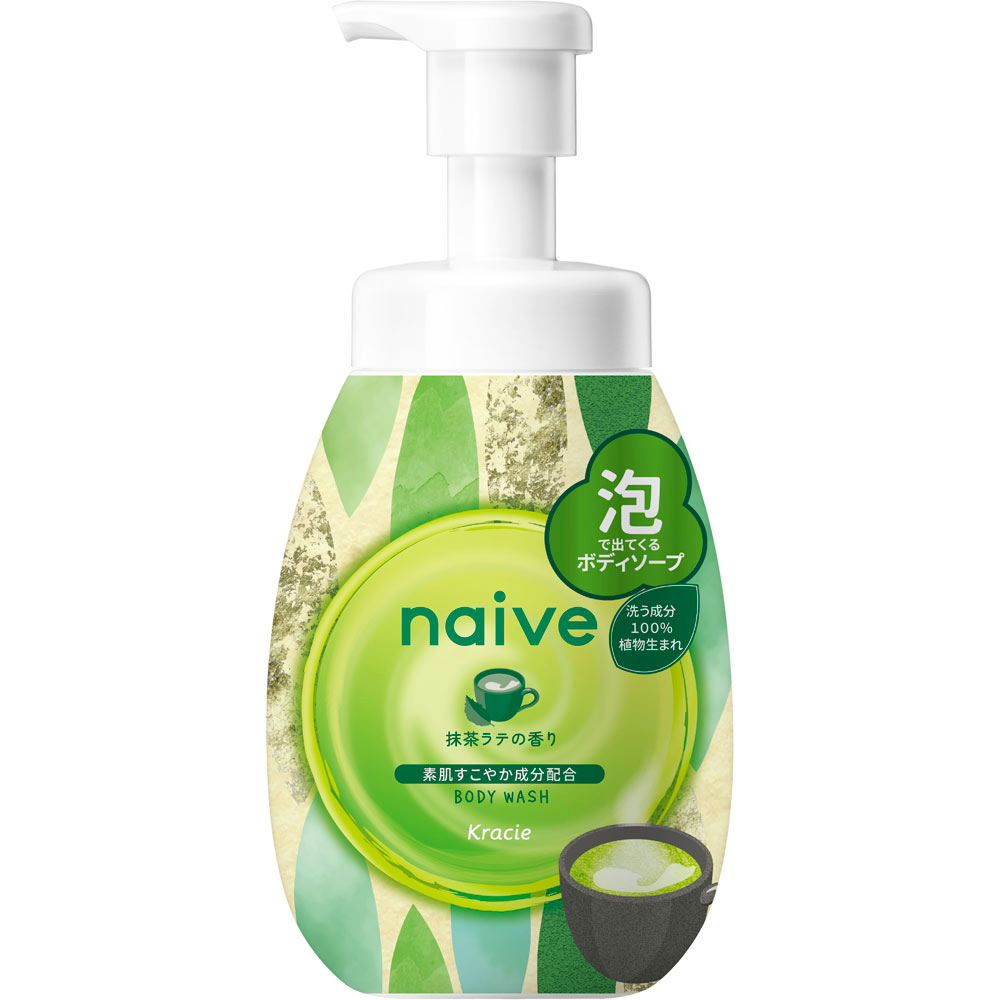 Kracie Naive Body Soap Matcha Latte Scent Foam 530ml