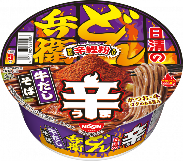 Nissin's Spicy Donbei Beef Broth Soba