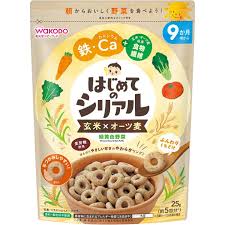 wakodo baby vegetables and fruits cereal circle 1+ year 40g rice