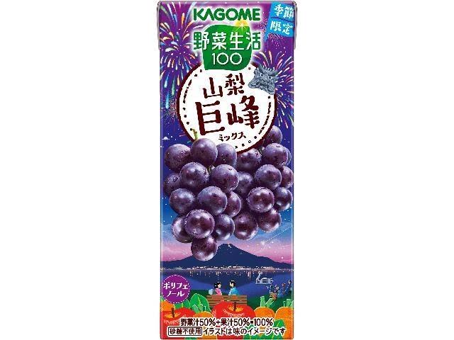 Kagome Vegetable Life 100 Yamanashi Kyoho Grape Mix 195ml