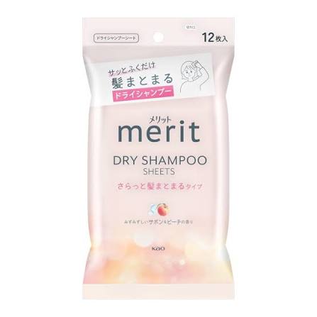 Merit Dry Shampoo Sheets Smooth and Tame Hair Type 12 Sheets