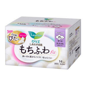 Kao Laurier Fit Day and Night Sanitary Pads 25cm 14 Count