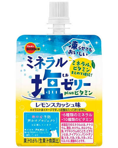 BOURBON Mineral Salt Jelly Plus Vitamin Lemon Squash Flavor 150g