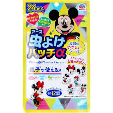 EarthInsect repellent patch α sticker type Mickey & Minnie (24 pieces) / Insect repellent patch