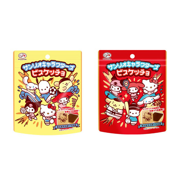 fujiya Sanrio Characters chocolate biscuit 42g random colour package
