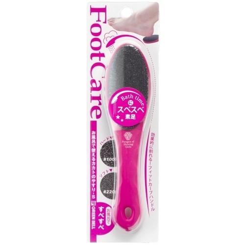 GREEN BELL Foot File S PSG-024 Double-sided Heel Scrubber Pink