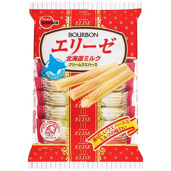 Bourbon Elise Hokkaido Milk roll 16pcs
